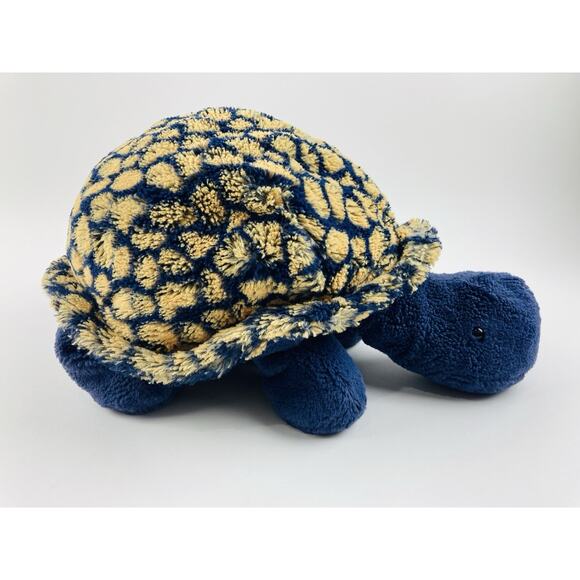 Jelly Cat Blue and Gold Tootle Tortoise Turtle London Retired Used Soft Large Le - Picture 3 of 13